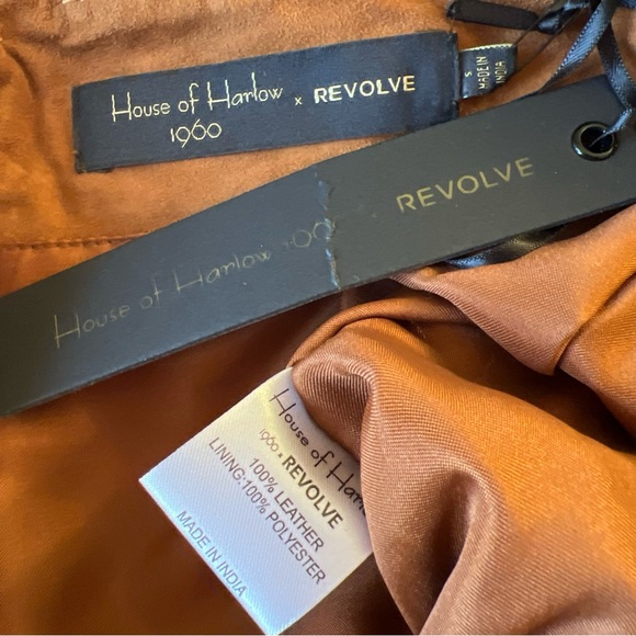 House of Harlow 1960 Brown Tiered Midi Skirt Sz S - Picture 8 of 8